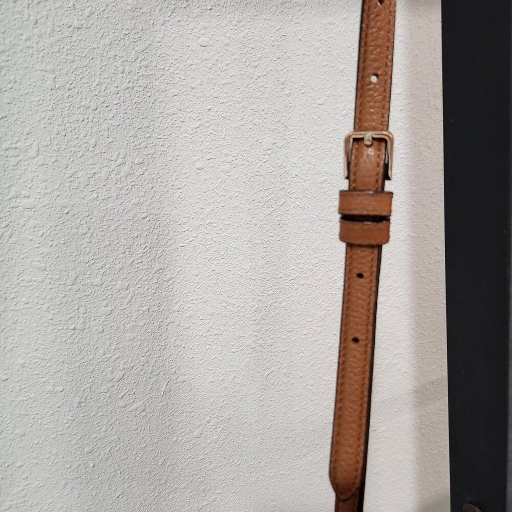 kate spade ♤ Saddle Tan Leather Crossbody Gold - Picture 5 of 16